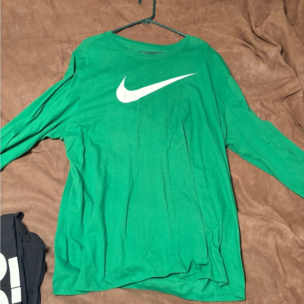 Nike Green Long Sleeve Tee